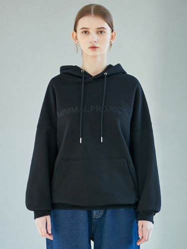 Overfit Logo Embroidery Hoodie [3colors] - MINIMAL PROJECT - Modalova