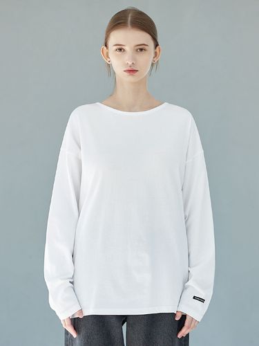 Boat-neck Long Sleeve T-shirt [4colors] - MINIMAL PROJECT - Modalova