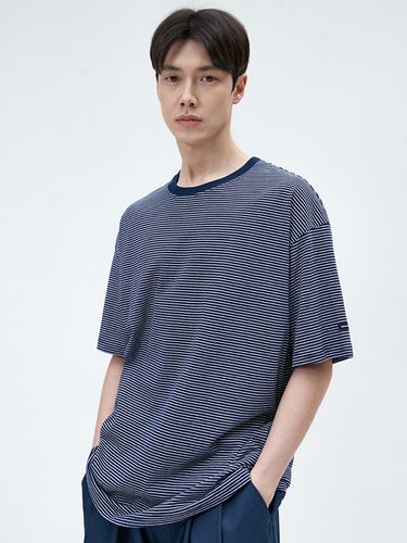 Narrow Stripe Short Sleeve T-shirt [4colors] - MINIMAL PROJECT - Modalova