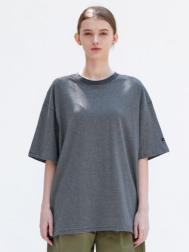 Narrow Stripe Short Sleeve T-shirt [4colors] - MINIMAL PROJECT - Modalova