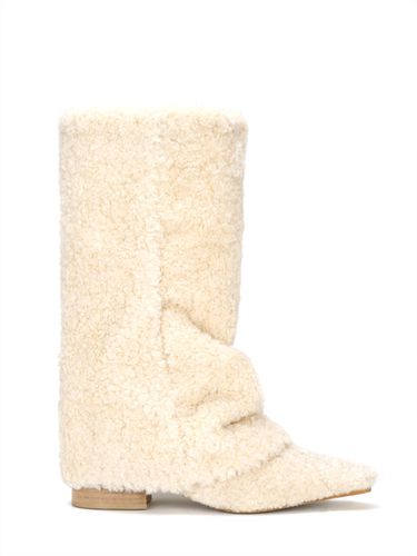 Shearling Wrinkle Boots (Long) - THREE TO EIGHTY - Modalova