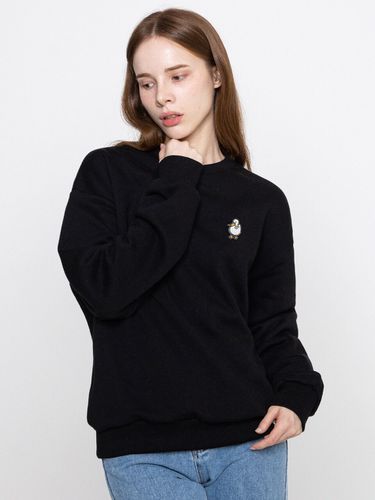 Embroidered Point Smile Sweatshirt_6 Colors - GRAVER - Modalova