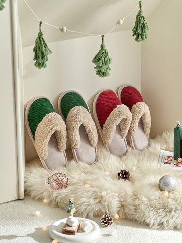 Corduroy Ugg Indoor Slippers - DECOVIEW - Modalova