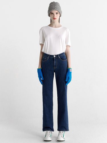 Cropped Wide Denim _Dark Indigo - MaLoupe - Modalova