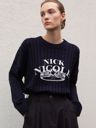 Nicole Ring Cable Knit Top - Navy - NICK&NICOLE - Modalova