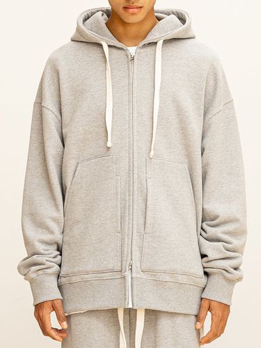 Quad Pocket Oversized Hoodie Zip-up MFTZP002-GY - MASSNOUN - Modalova