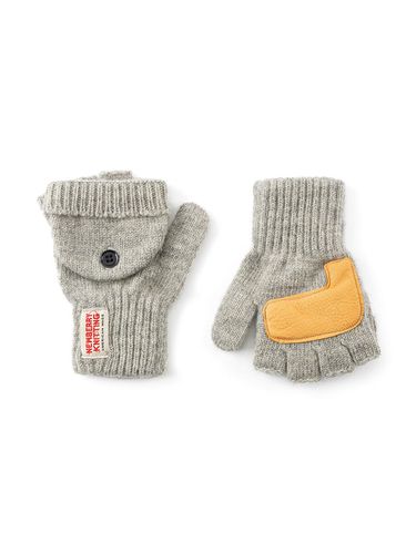 Padded Wool Glomitts Gloves / Gray - NEWBERRY KNITTING - Modalova