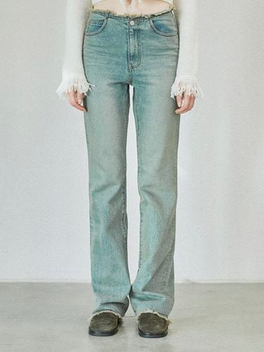 Grunge Washing Denim Pants_Blue - DIAGONAL - Modalova