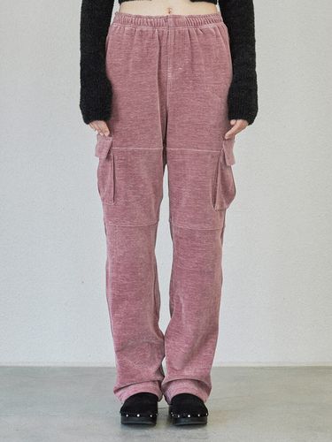 Velvet Cargo Pants_Pink - DIAGONAL - Modalova