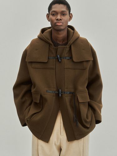 Overfit Hood Duffel Half Coat _ - NOIRER - Modalova