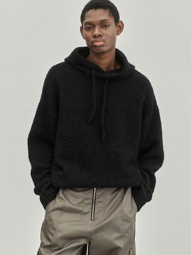 Boucle Hoodie Overfit Sweater _ - NOIRER - Modalova