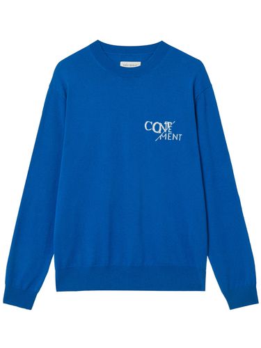 Logo Intarsia Merino Wool Sweater - CONTEMENT - Modalova