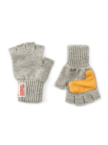 Padded Fingerless Wool Glove / - NEWBERRY KNITTING - Modalova