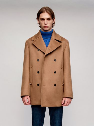 Cashmere-Blend Peacoat Camel - SOLEW - Modalova