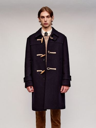 Wool Duffle Coat Navy - SOLEW - Modalova