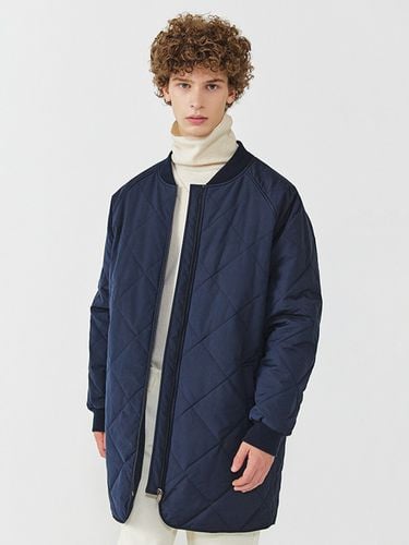 Diamond Long Quilted Jacket - EZIO - Modalova