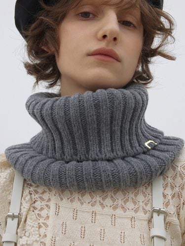 NECK WARMER / LAMBS WOOL / GREY - UNDERCONTROL STUDIO - Modalova