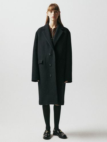 Oversized Half-double Cashmere Coat () - EZIO - Modalova