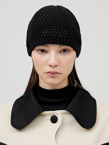 Riri 5.Gauge Knit Beanie [Black] - FLARE UP - Modalova