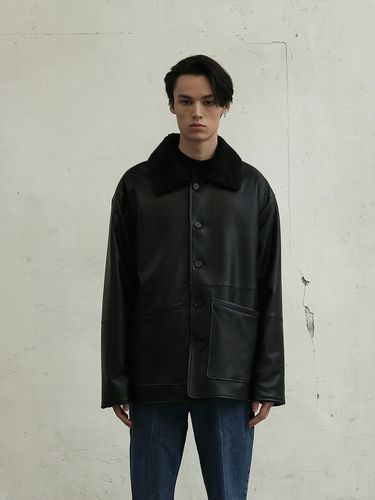 Reversible Shearling Jacket_Black - FILLCHIC - Modalova