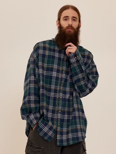 Cb Flannel Over Check Shirt (Green) - CARGOBROS - Modalova