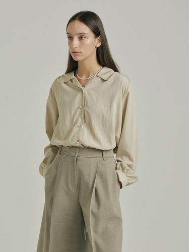 Shirred Volume Blouse _Beige - ahwe - Modalova