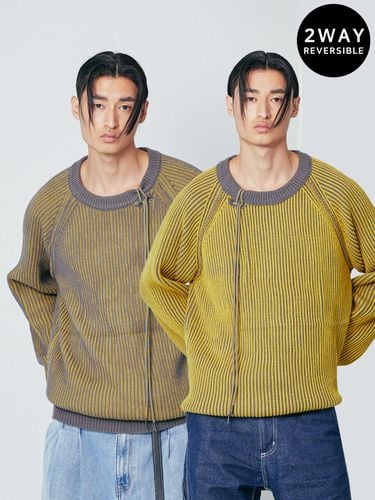 Dublin Reversible Loose Fit Raglan Knit _ Yellow - S SY - Modalova