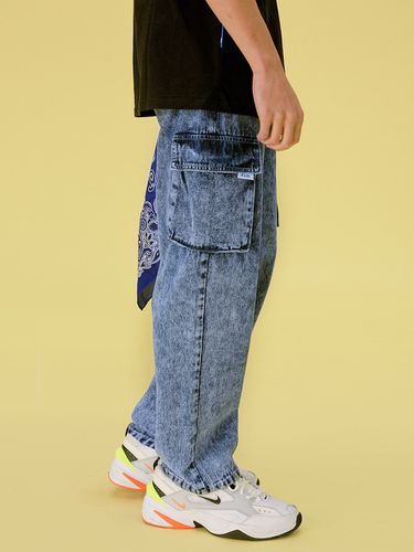 Cargo Denim Pants_Blue - ROLAROLA - Modalova