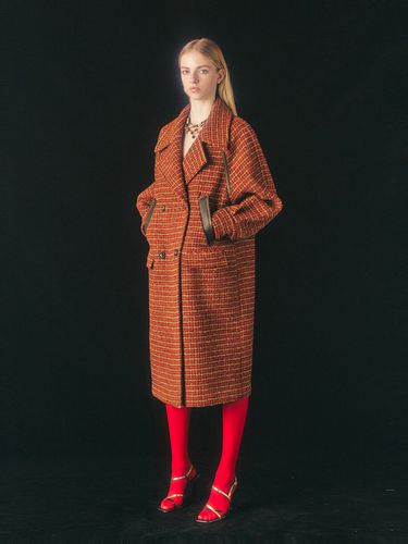 New Prato Puff Sleeves Coat_Orange Brown - ADSB ANDERSSON BELL for WOMEN - Modalova