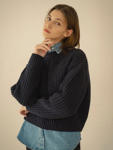 Lambs Wool Blend Hazzi Knit Top - Siyazu - Modalova