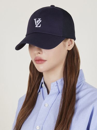 D Logo Side Mesh Over Fit Ball Cap - VARZAR - Modalova