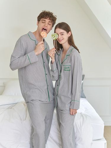 Green City Modal Pajama Set (Couple) - DECOVIEW - Modalova