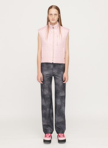 Faux Leather Tie Dye Pants () - OPEN YY - Modalova