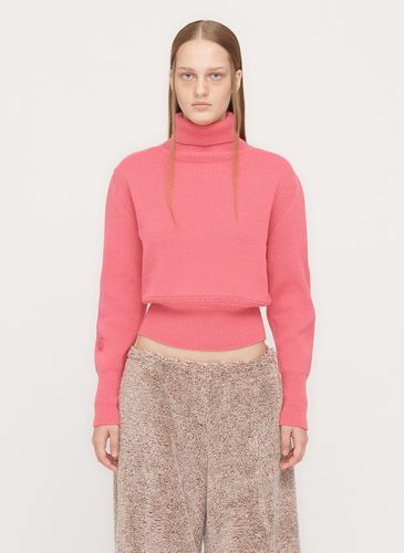 Ribbed Turtleneck Knit Pullover () - OPEN YY - Modalova