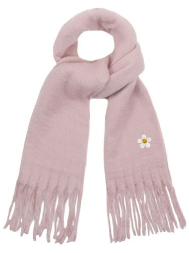 Flower Dot Embroidery Bold Muffler_Pink - GRAVER - Modalova