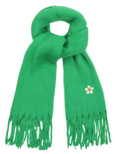 Flower Dot Embroidery Bold Muffler_Green - GRAVER - Modalova