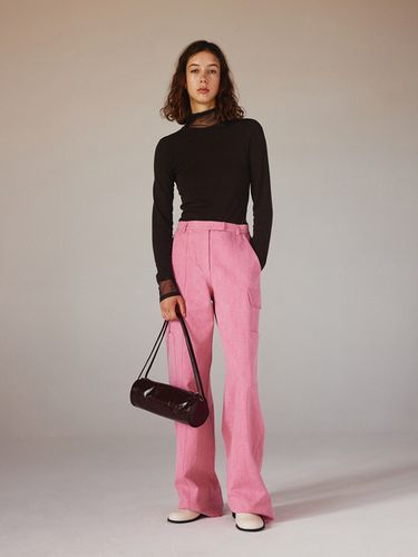 Cotton Cargo Pants - Pink - LEUNI - Modalova