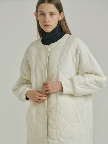 Reversible Long Padded Jacket - ahwe - Modalova