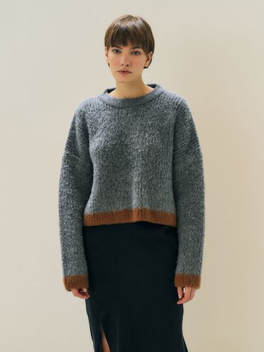 Brushed Crop Sweater _Grey - MAISONMARAIS - Modalova