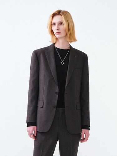 Comfort-Fit Twill Suit Jacket Brown - STCO - Modalova