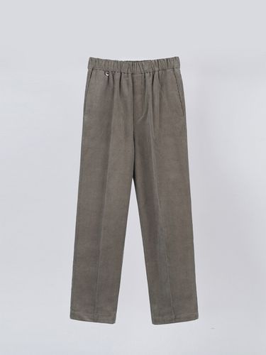 Straight fit Corduroy Pants [Brown] - LIEU HOMME - Modalova