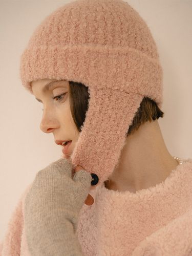 SIAC3017 Boucle Earmuff Beanie_Pink - Siyazu - Modalova