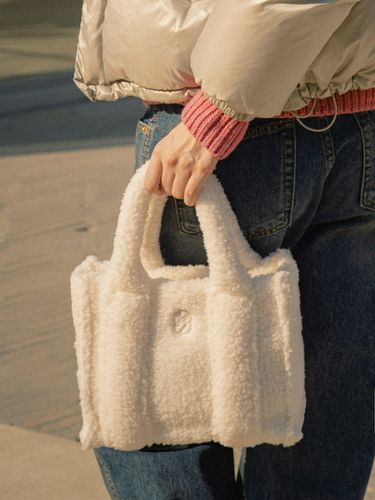 SIAC3015 Shearling Tote Bag_Cream - Siyazu - Modalova