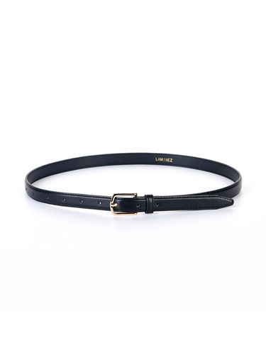 Standard Vegan Leather Belt_Black (Gold) - Laminez - Modalova