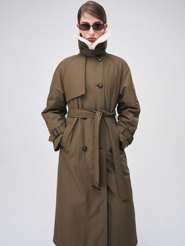 Trench Padding Coat _ Olive Brown - ETMON - Modalova