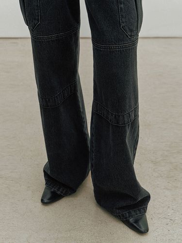 Utility Cargo Wide Denim Pants () - NOIRER for WOMEN - Modalova