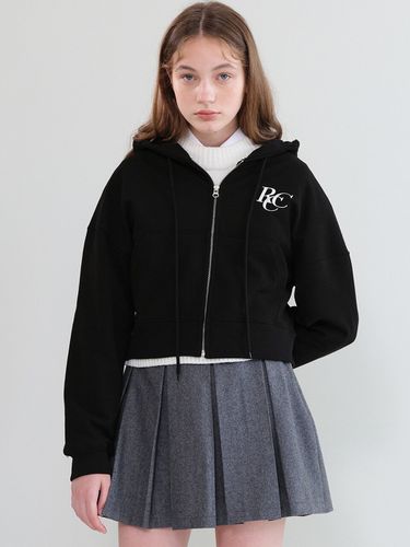 RCC Crop Zip-up Hoodie_Black - ROCCI ROCCI - Modalova