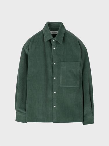 W Heavy Corduroy Shirt _ Green - LIEU HOMME - Modalova