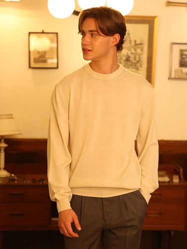 Wool Soft Crewneck Sweater - Bellief - Modalova