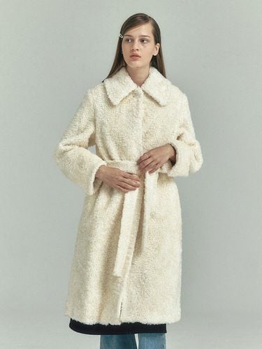 Belted Fur Coat - ahwe - Modalova